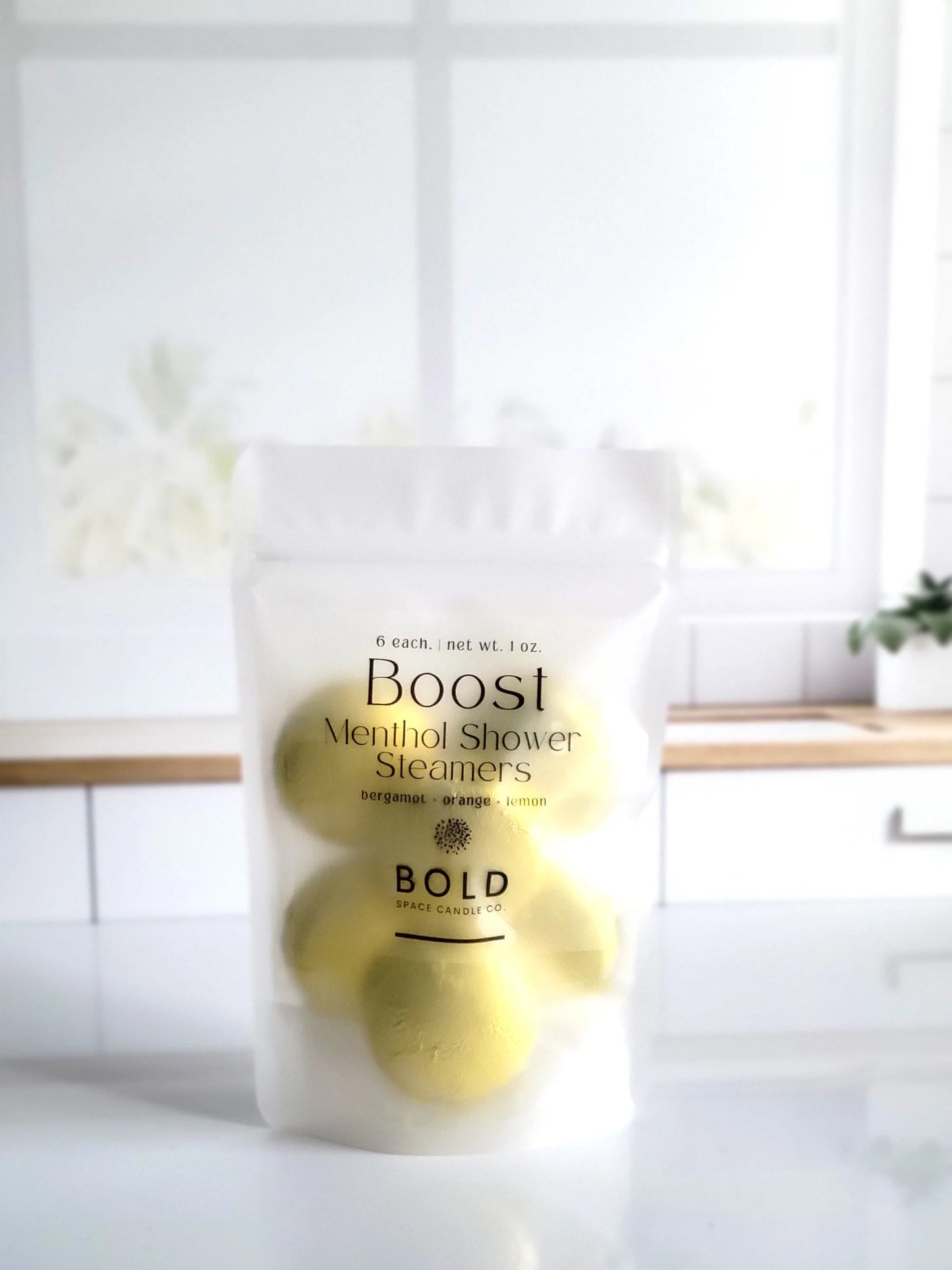Boost Shower Steamer - Bergamot, Lemon & Blood Orange