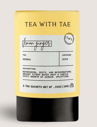 Lemon Ginger Mini Tea Tube (5 bags)