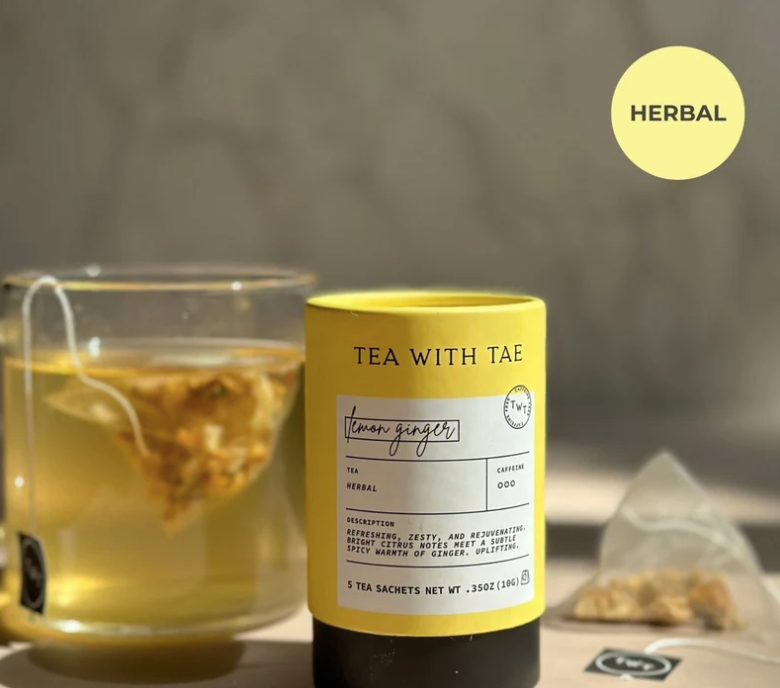 Lemon Ginger Mini Tea Tube (5 bags)