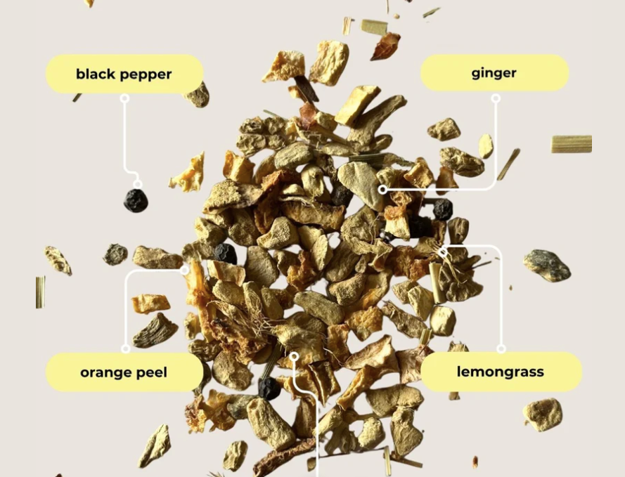 Lemon Ginger Mini Tea Tube (5 bags)